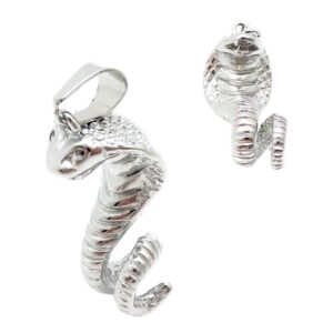 Stainless Steel Cobra charm