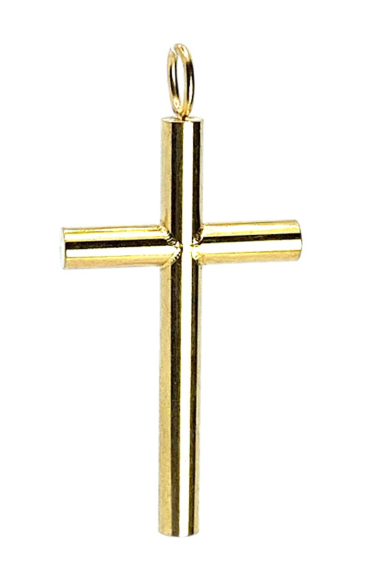 Stainless Steel Cross Charm IP Gold PL