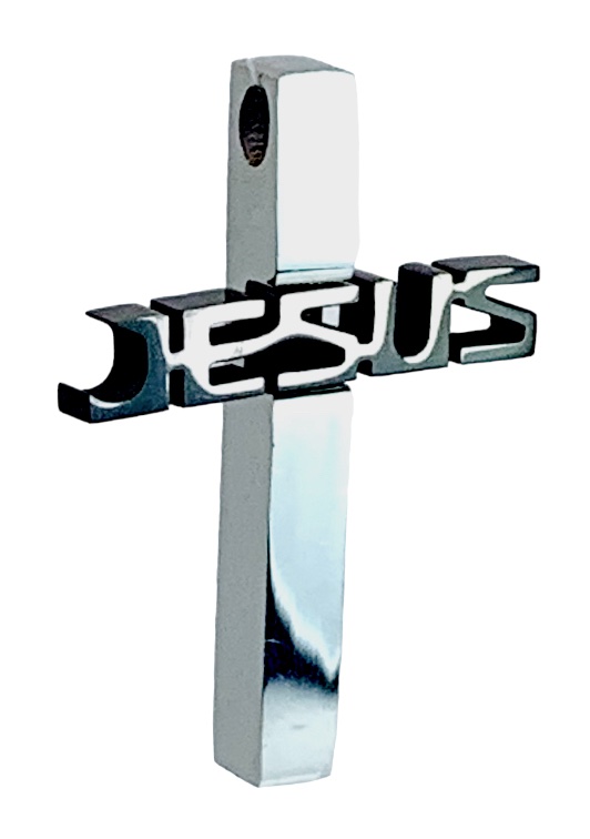 Stainless Steel Cross Charm BL JESUS
